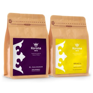 Kawa Salvador Brazylia Yellow Bourbon  Korona 1912 Zestaw  2x250g.